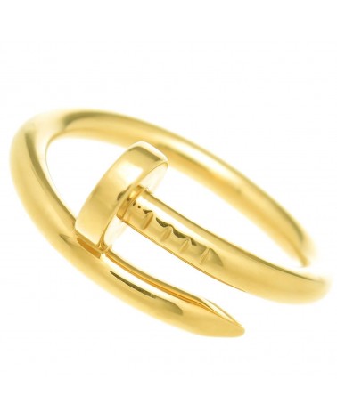 Prsten ocelový hřebík zlatý