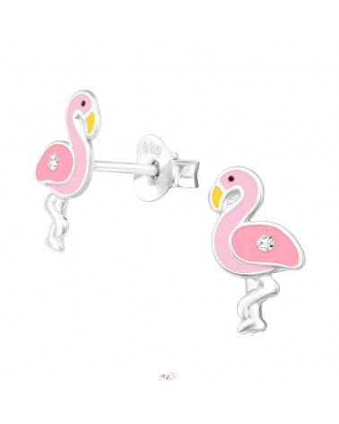 Detské náušnice Flamingo