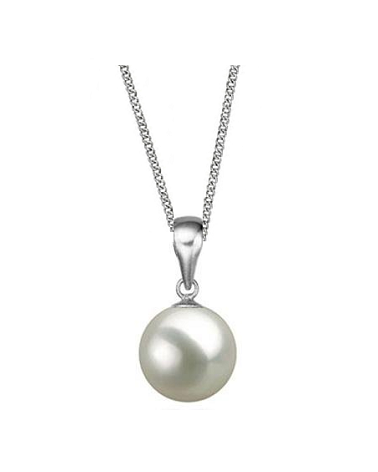 Retiazka oceľový biela perla