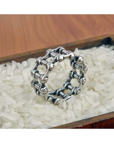 Prsten ocelový řetěz od kola