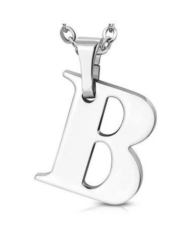 Přívěsek ocelové písmenko B