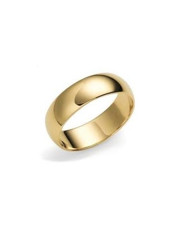 Prsten ocelový zlatý hladký